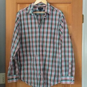 Men’s Plaid Button Front Shirt